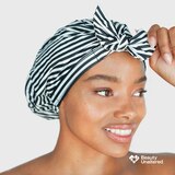 Kitsch Elevated Luxury Shower Cap, Stripe, thumbnail image 4 of 4