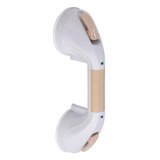 Drive Medical Suction Cup Grab Bar, 12", White and Beige, thumbnail image 1 of 5