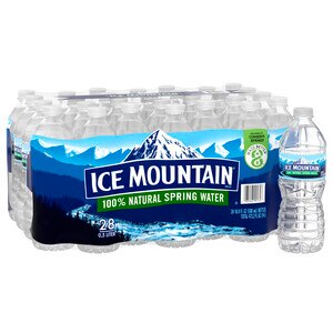 Ice Mountain 100% Natural Spring Water Plastic Bottle