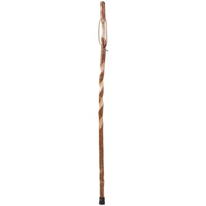 Brazos Twisted Sassafras Handcrafted Wood Walking Stick