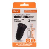 Itek PD 38 Car Charger, Black, thumbnail image 3 of 4