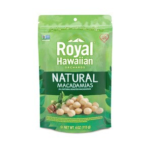 Royal Hawaiian Orchards Natural Roasted Macadamia Nuts, 4 oz