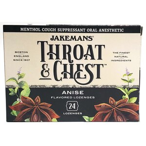 Jakemans Throat & Chest Lozenges Box, 24CT