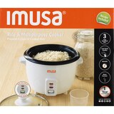 IMUSA Electric Rice Cooker with Spoon and Cup, 3 CUP, thumbnail image 1 of 6