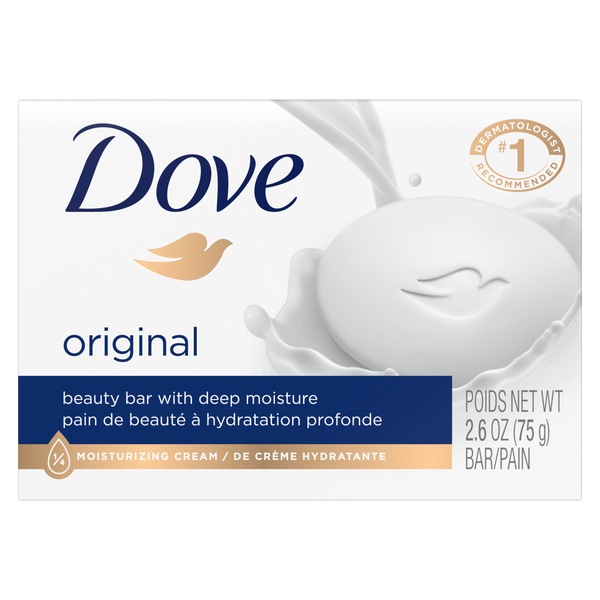 Dove White Beauty Bar, 2.6 OZ