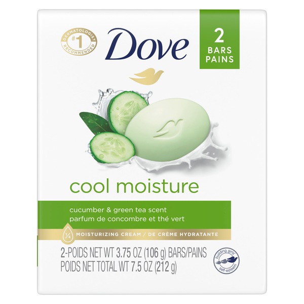 Dove go fresh Cucumber and Green Tea Beauty Bar, 4 OZ