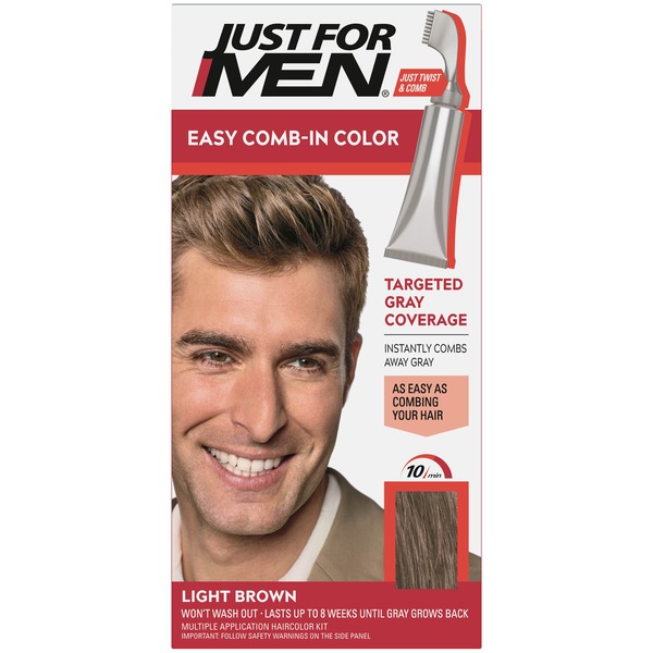 Just For Men Easy Comb-In Color Targeted Gray Coverage Hair Color