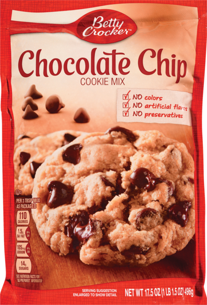 Betty Crocker Chocolate Chip Cookie Mix, 17.5 oz