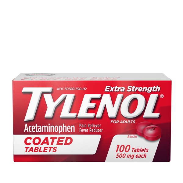 Tylenol Extra Strength Acetaminophen 500 MG Tablets