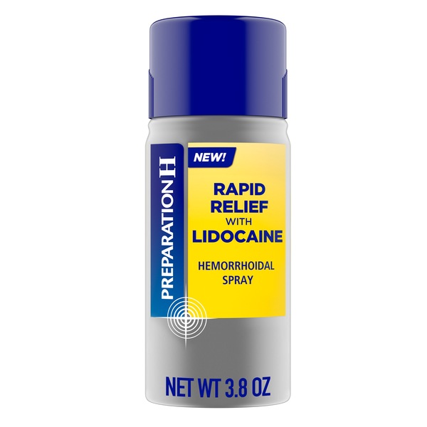 Preparation H Rapid Relief with Lidocaine Hemorrhoidal Spray, 3.8 OZ