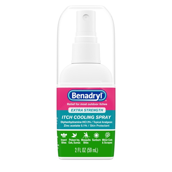 Benadryl Extra Strength Anti-Itch Cooling Spray, Travel Size