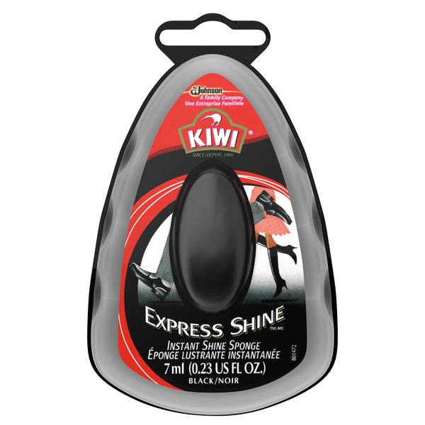 KIWI Express Shine Instant Shine Sponge, Black