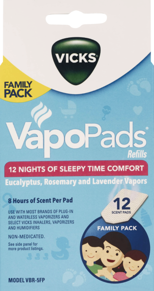 Vicks Soothing Sleepy Time Comfort VapoPads, 12 CT