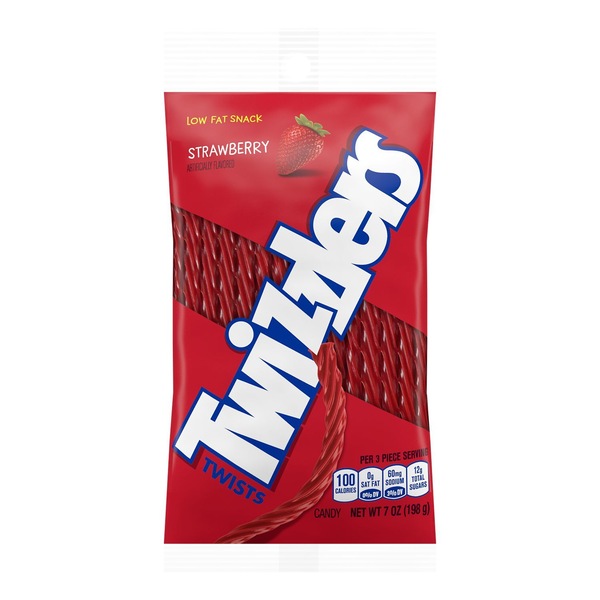 Twizzlers Twists Strawberry Flavored Chewy Candy, 7 oz