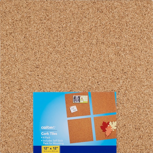 Caliber Cork Tiles 12 x 12 In