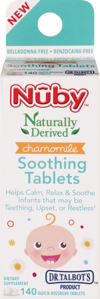 Nuby Chamomile Soothing Tablets, 140 CT