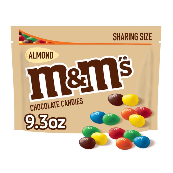 M&M'S Almond Milk Chocolate Candy, Sharing Size, 8.6