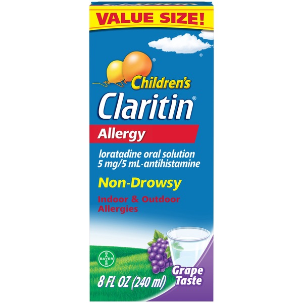 Claritin Children's Allergy Relief Grape Taste Liquid