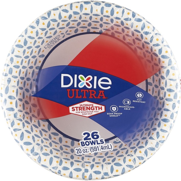 Dixie Ultra Built Strong 20oz Paper Bowls