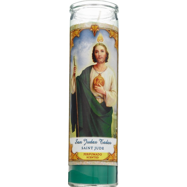 Prayer Candle, St Jude Scented, 8"
