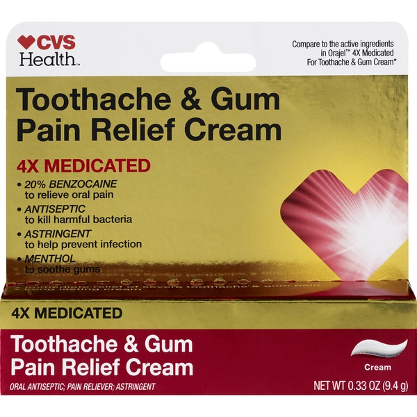 CVS Health Toothache and Gum Pain Relief Cream