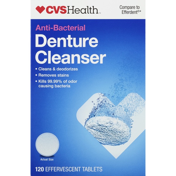 CVS Health Anti-Bacterial Denture Cleanser Tablets