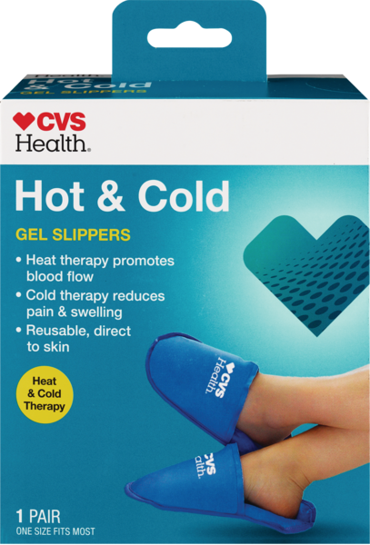 CVS Health Hot/Cold Gel Slippers