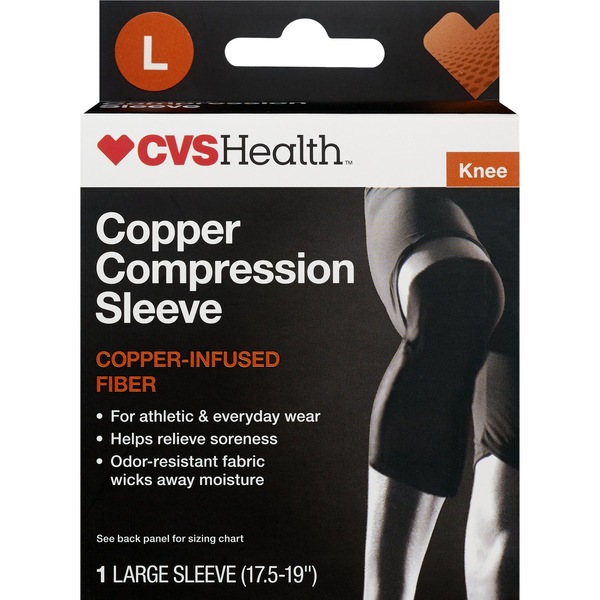 CVS Health Knee Copper Compression Sleeve