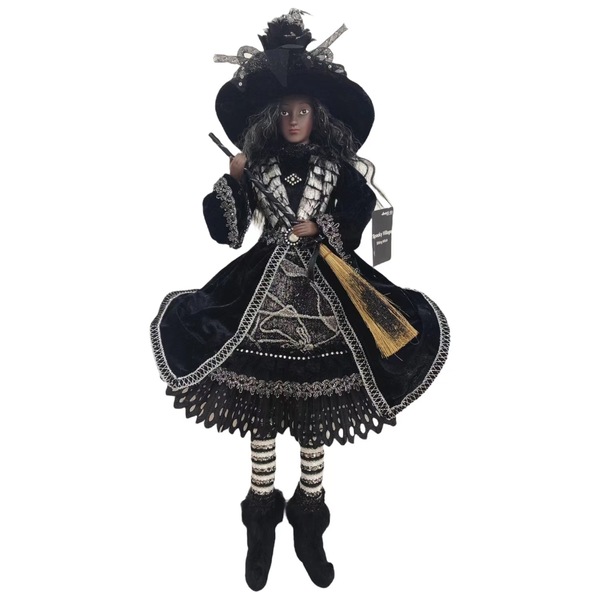 Spooky Village Sitting Witch Decoration, Assorted Styles, 23 in