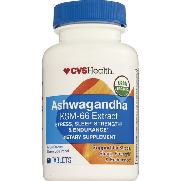 CVS Health Ashwagandha KSM-66 Extract, 60 CT
