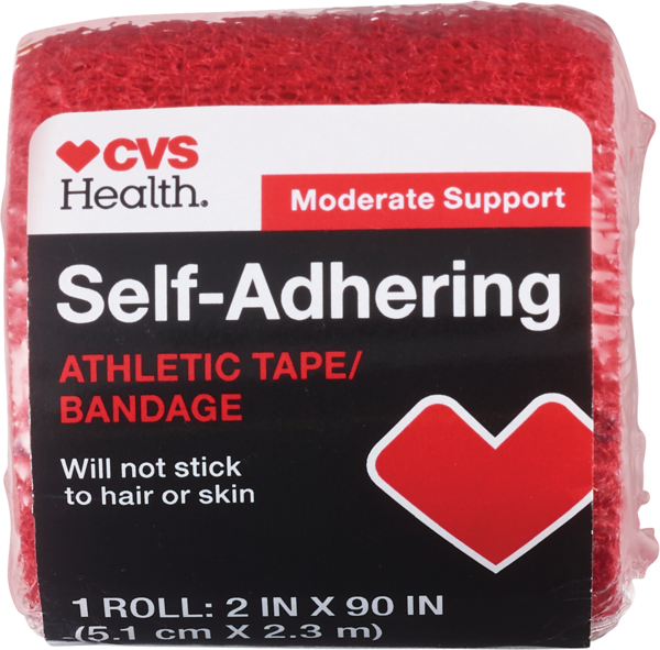 CVS Health Moderate Support Self-Adhering Athletic Tape, Assorted Colors