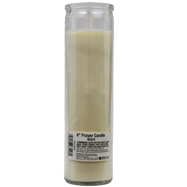 Star Candle Co. White Pillar Candle, 8 in