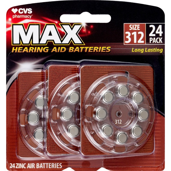 CVS Hearing Aid Batteries Size 312, 8 ct