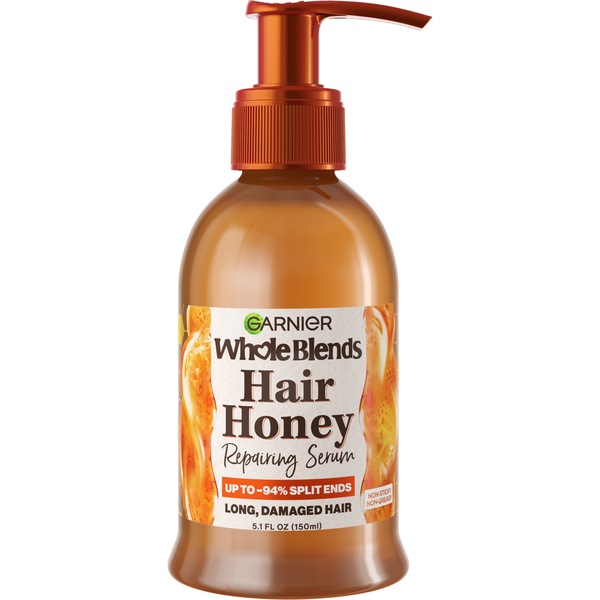 Garnier Whole Blends Honey Treasures Hair Honey Repairing Serum, 5.1 OZ