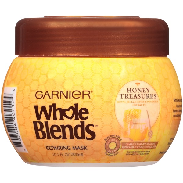 Garnier Whole Blends Honey Treasures Repairing Mask, 10.1 OZ