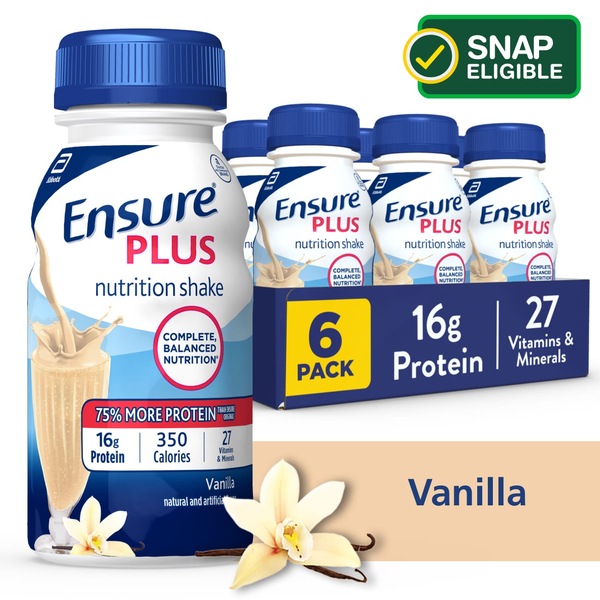 Ensure Plus Nutrition Shake Ready-to-Drink 8 fl oz, 6CT