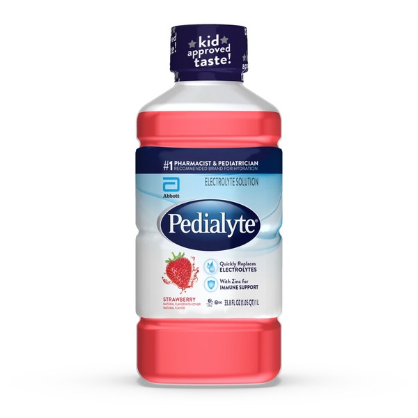 Pedialyte Electrolyte Solution Ready-to-Drink 33.8oz