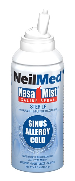 NeilMed NasaMist Isotonic Sterile Saline Spray Canister, 4.2oz