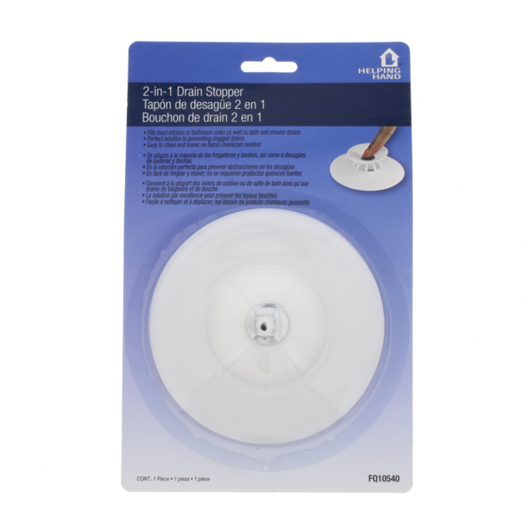 Helping Hand 2-in-1 Drain Stopper, 1 ct