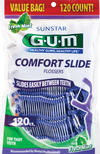 Gum Comfort Slide Flossers, Fresh Mint