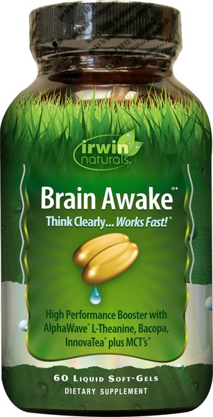 Irwin Naturals Brain Awake plus BioPerine Softgels, 60CT