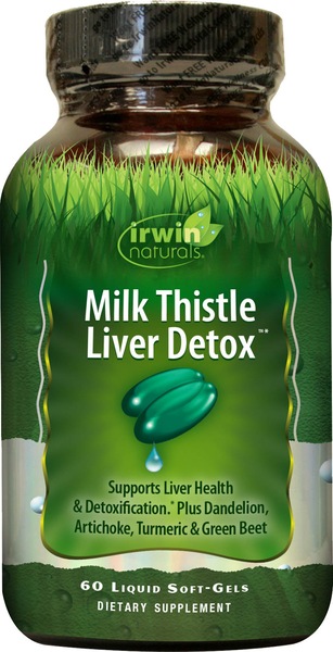 Irwin Naturals Milk Thistle Liver Detox plus BioPerine Softgels, 60 CT