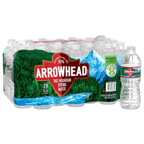 Arrowhead 100% Mountain Spring Water Plastic Bottle