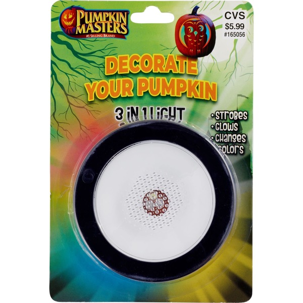 Pumpkin Masters Decorate Your Pumpkin 3-In-1 Light, 1 ct