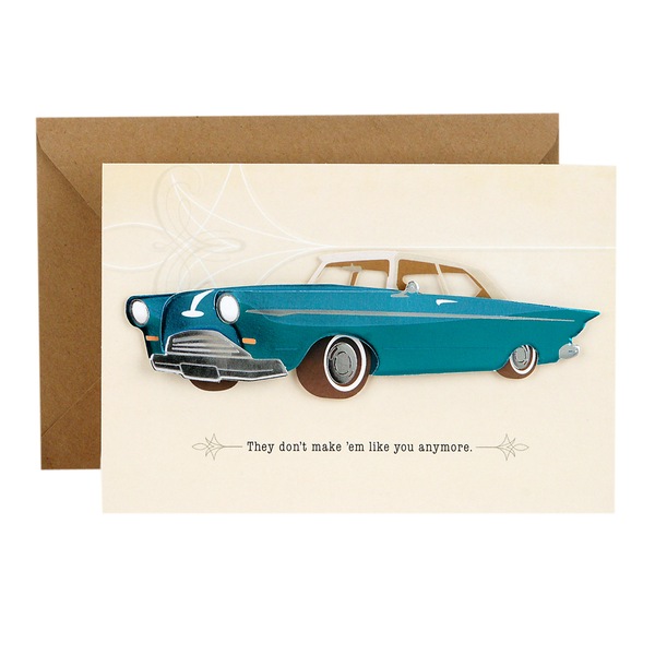 Hallmark Signature Fathers Day Card (Vintage Classic Car, Don't Make 'Em Like You Anymore)