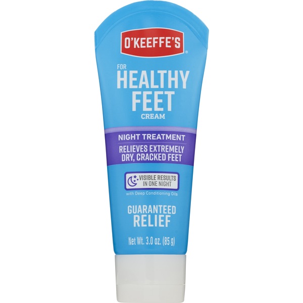 O'Keeffe's Healthy Feet Night Treatment Foot Cream, 3 OZ