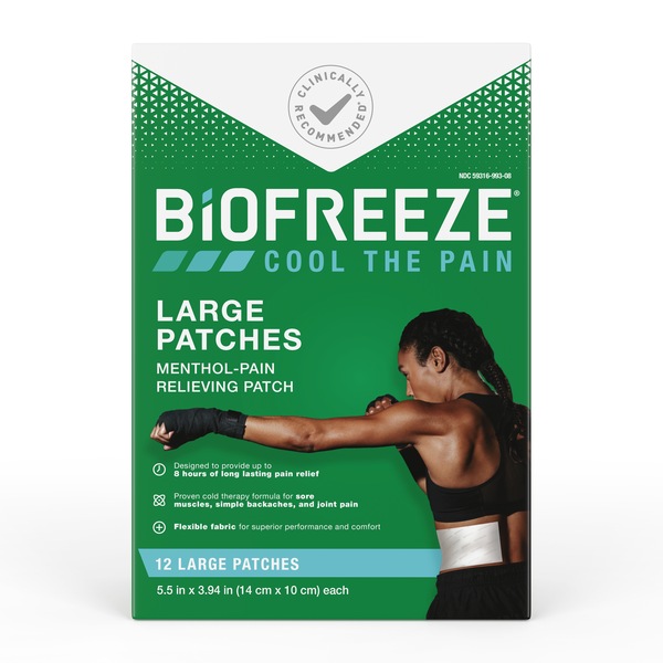 Biofreeze Large Menthol Pain Relieving Patch