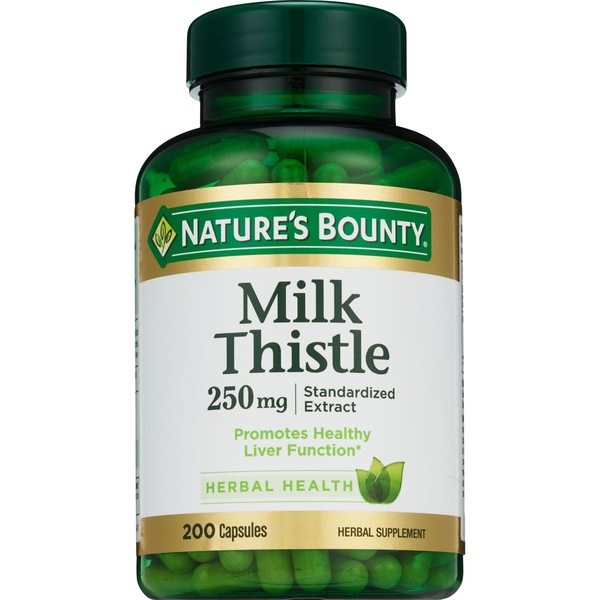 Nature's Bounty Milk Thistle Capsules 250mg, 200CT