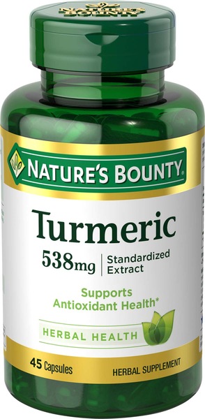 Nature's Bounty Turmeric Standardized Extract Capsules 500mg, 45CT