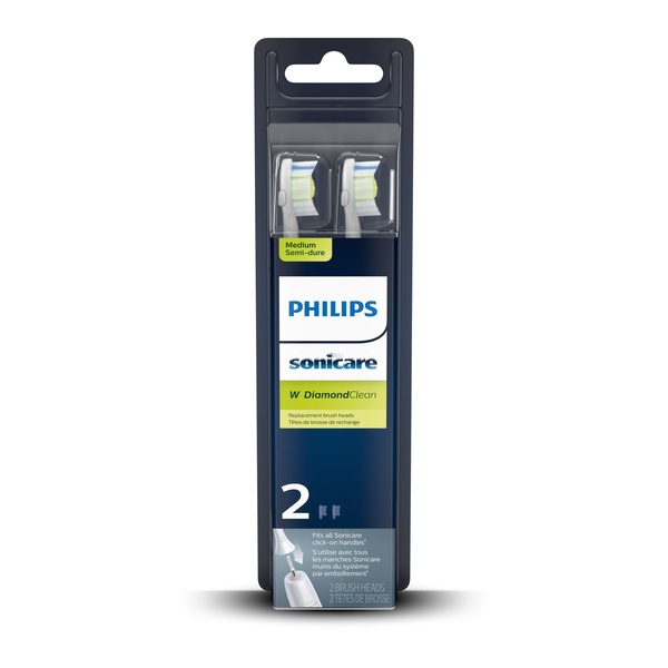 Philips Sonicare DiamondClean Replacement Brush Heads, White, 2CT